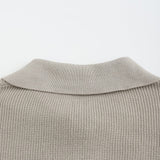 Męski sweter z półzamkiem i kołnierzem – Nowoczesny dzianinowy pulower