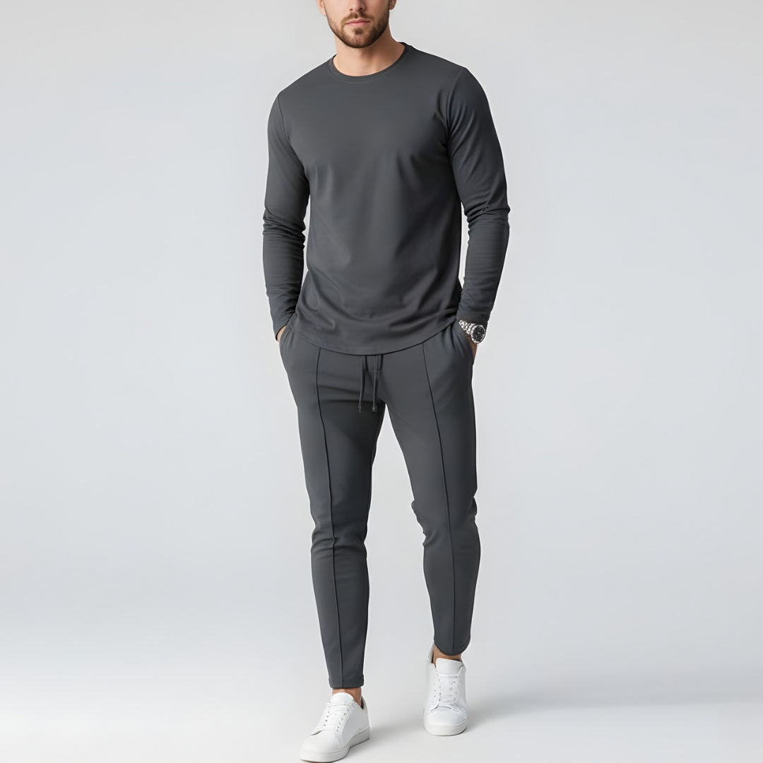 Męski zestaw bluza i spodnie casualowy komfortowy strój