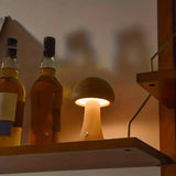 Retro Grzybowa Lampa Stołowa z Delikatnym Rozproszonym Światłem