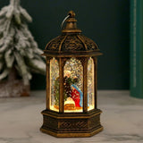 Świąteczna Dekoracja Pociąg z LED i Ruchomymi Brokatami – Ciepłe Światło