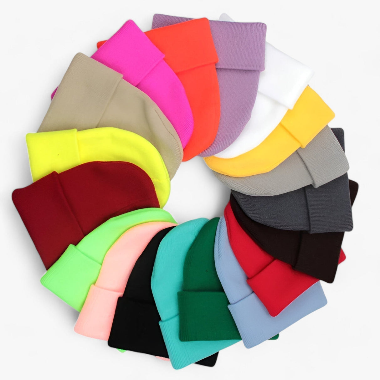 Basiczna dzianinowa czapka – Uniseks zimowa czapka z minimalistycznym designem