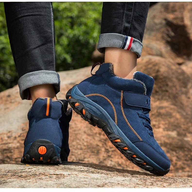 Męskie Buty Zimowe – Ciepłe Wygodne Outdoorowe Botki Za Kostkę