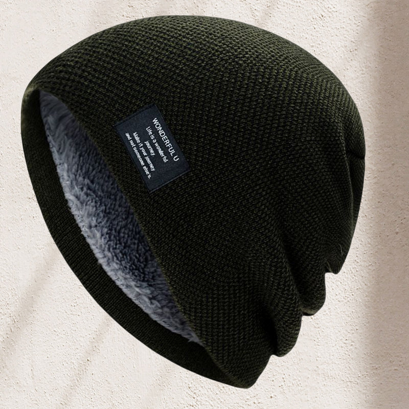 Ciepła dzianinowa czapka beanie unisex – zimowa czapka akrylowa w różnych kolorach