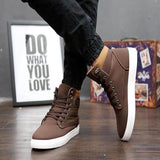 Męskie casualowe buty za kostkę – wygodne stylowe sneakersy