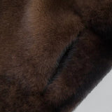 Długa damska sztuczna futrzana kurtka – luksusowy płaszcz zimowy o eleganckim wyglądzie