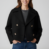 Damska Kurtka Krótka Dwurzędowa – Elegancka i Ponadczasowa