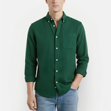 Męska Koszula Vintage z Długim Rękawem – Casual i Elegancka