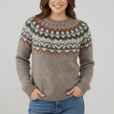 Vintage Dzianinowy Sweter Damski Retro Casual