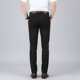 Męskie spodnie stretch wygodne casual z kieszeniami