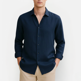 Męska Klasyczna Koszula Lniana – Komfort i Ponadczasowość