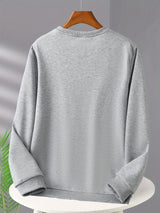 Męski sweter świąteczny z nadrukiem Mikołaja – wygodny zimowy sweter