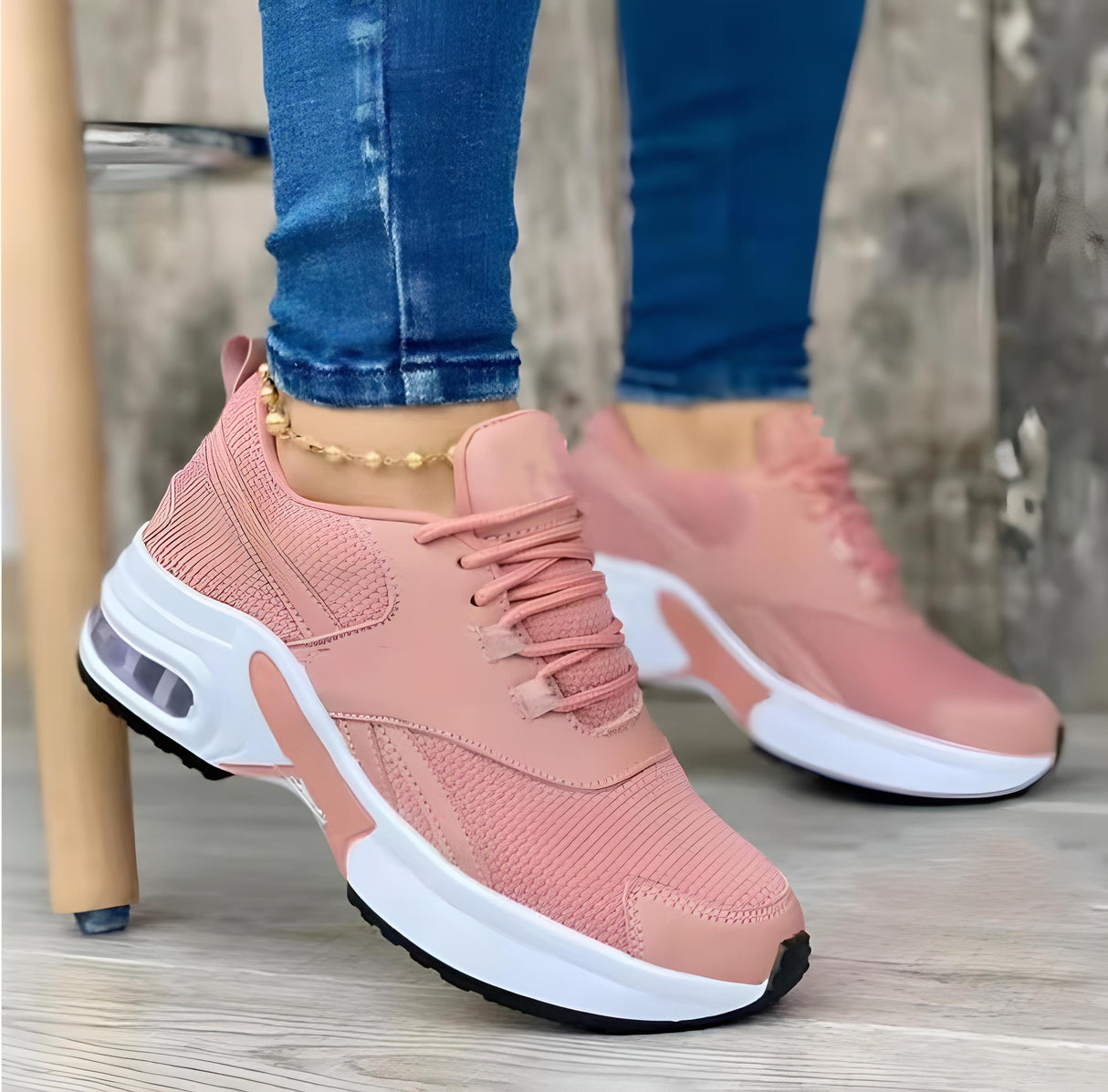 Lekkie Oddychające Wygodne Damskie Sneakersy