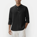 Męska lniana koszula lekka letnia casual