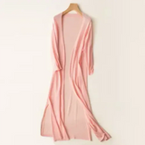 Długi Elegancki Kardigan Damski z Komfortem i Stylem