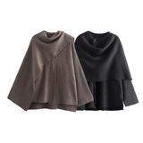 Stylowy Miękki Płaszcz Damski Cape dla Elegancji