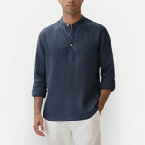 Męska lniana koszula lekka letnia casual