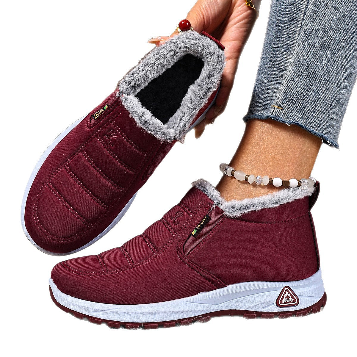 Damskie ciepłe buty zimowe – Wygodny i ocieplany design