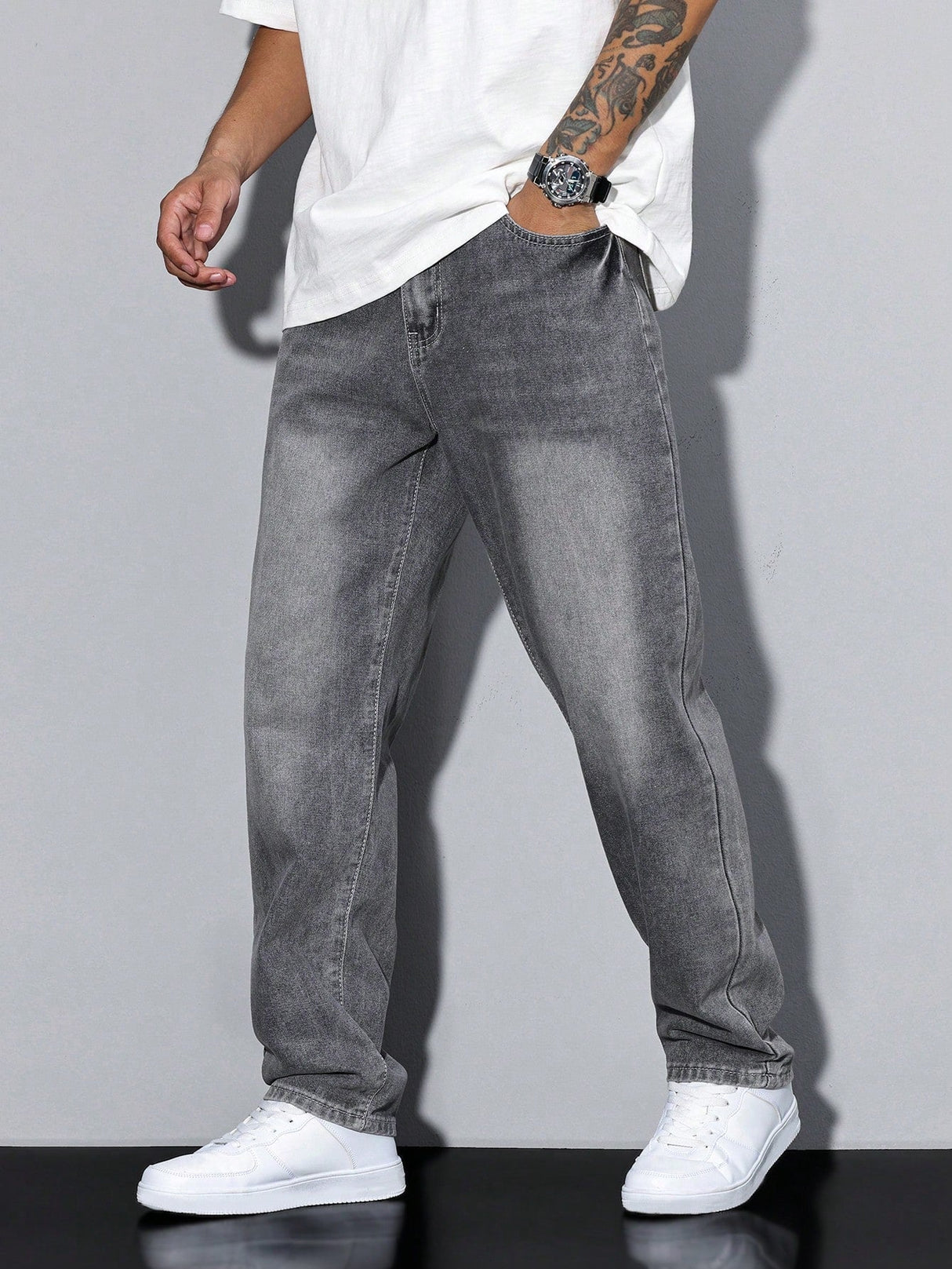 Męskie Baggy Jeans – Luźne Jeansy z Streetwearowym Stylem