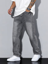 Męskie Baggy Jeans – Luźne Jeansy z Streetwearowym Stylem