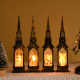 LED Świąteczny Kościół Latarnia – Podświetlana Zimowa Dekoracja