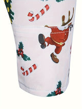 Męska Koszula Świąteczna – Długi Rękaw Elegancka Koszula na Boże Narodzenie