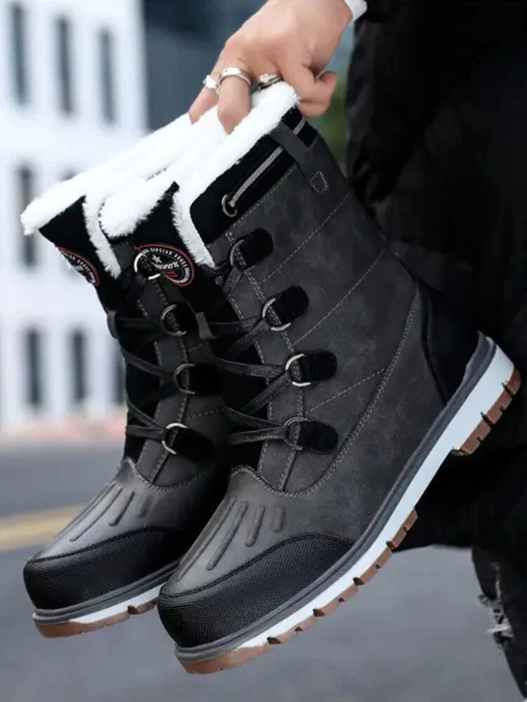 Męskie Buty Zimowe z Ciepłą Podszewką – Wygodny Uchwyt i Outdoorowy Styl