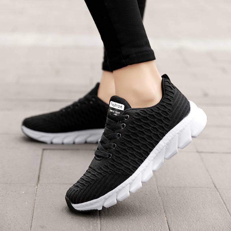 Komfortowe Damskie Sneakersy z Wkładką z Pianki Memory