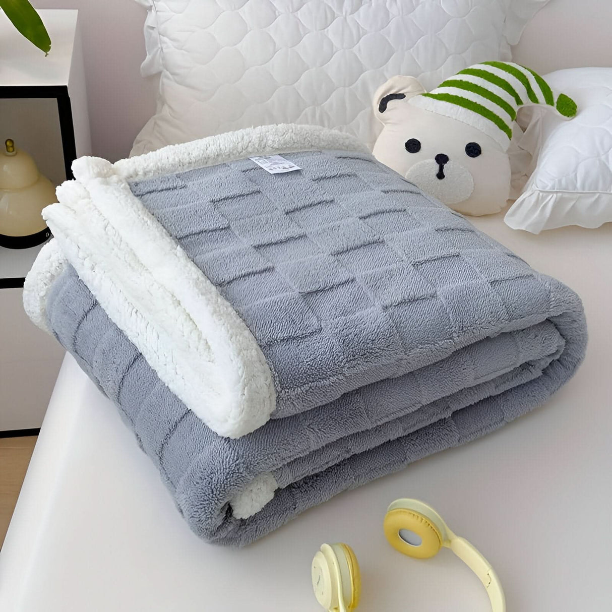 Dwustronny Koc Pluszowy – Miękki i Ciepły Koc na Łóżko i Kanapę