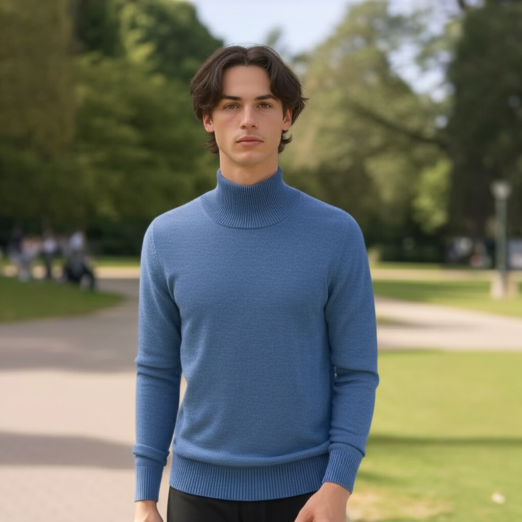 Męski Golf z Domieszką Kaszmiru – Styl, Komfort i Elegancja