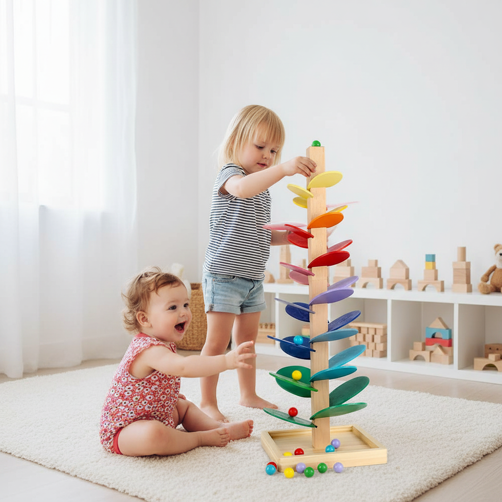 Interaktywne Drzewo Dźwięków Tęczy – Zabawka Edukacyjna dla Dzieci