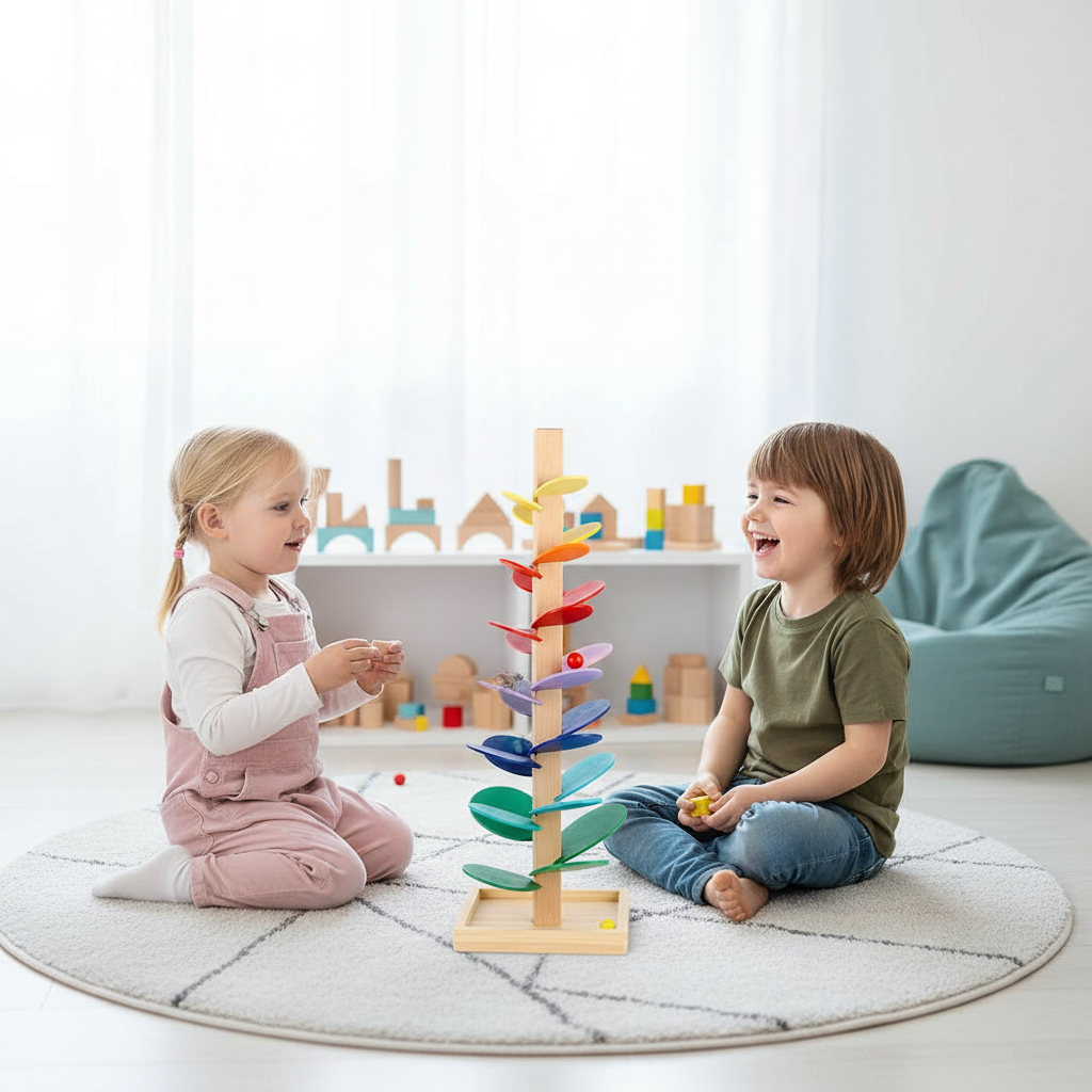 Interaktywne Drzewo Dźwięków Tęczy – Zabawka Edukacyjna dla Dzieci