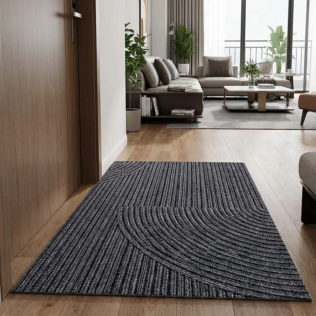 Nowoczesna wycieraczka PVC z antypoślizgiem i usuwaniem piasku